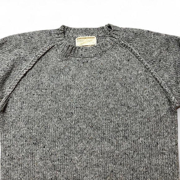 Vintage Sears Men’s Sportswear Grey Wool Blend Crewneck Sweater Classic Pullover - Picture 5 of 8